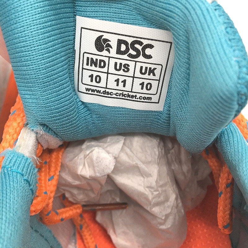 DSC Fearless Jaffa 22 White Teal Orange Cricket Sports Shoes Mens UK 10 US11 NEW