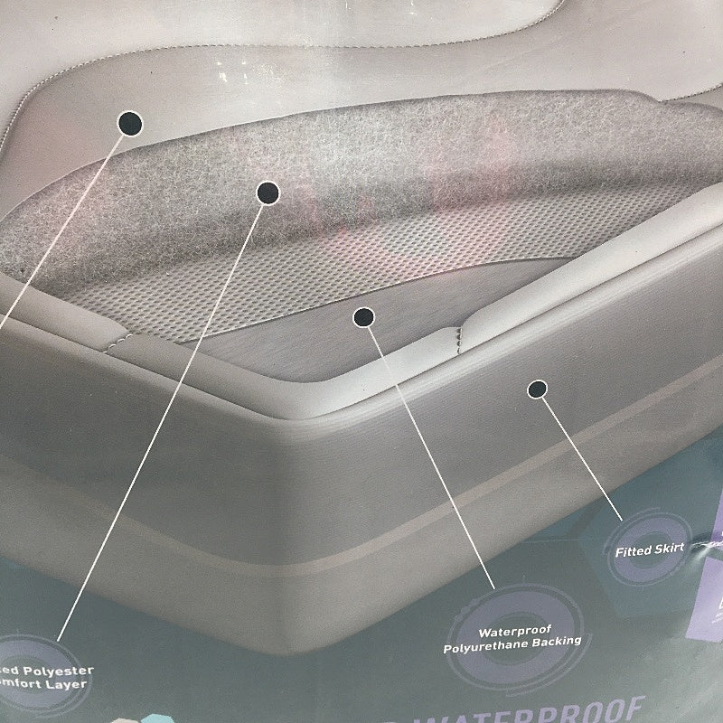 Tontine Comfortech Quilted Waterproof Anti-Bacterial Mattress Protector Queen