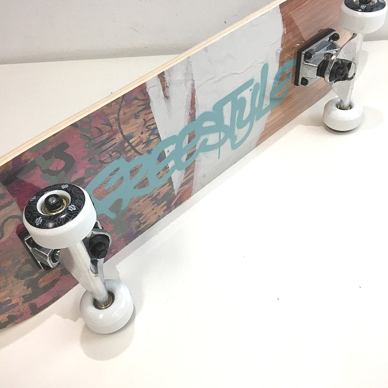 Timber Black Grip Deck Mutlicoloured Base 31" Freestyle Skateboard DEMO