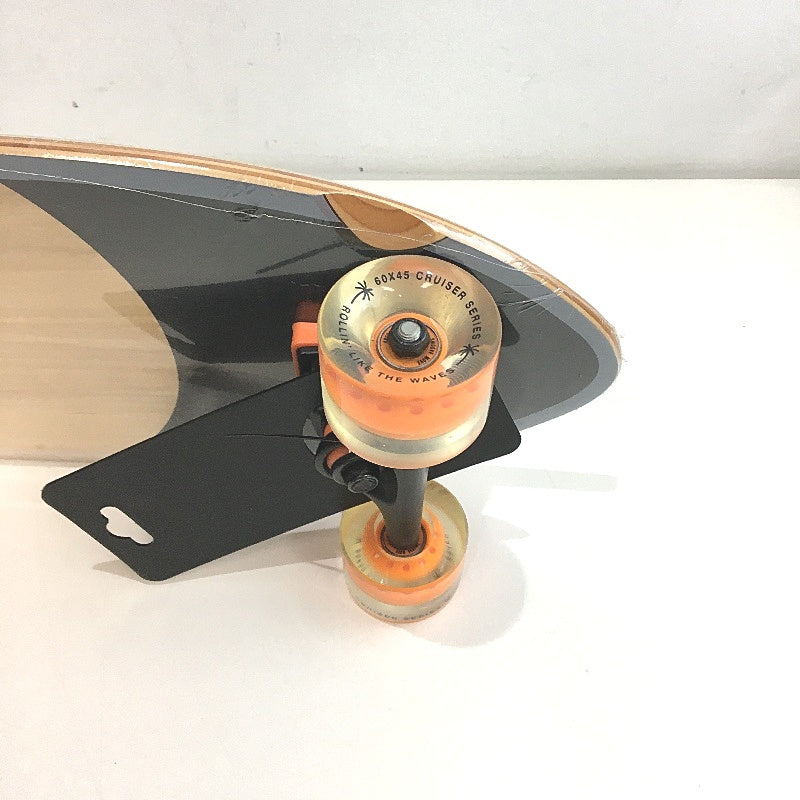 Rolling Waves 38 Inch Natural Maple Timber Surf Grip Deck Skateboard DEMO