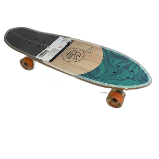 Rolling Waves 38 Inch Natural Maple Timber Surf Grip Deck Skateboard DEMO