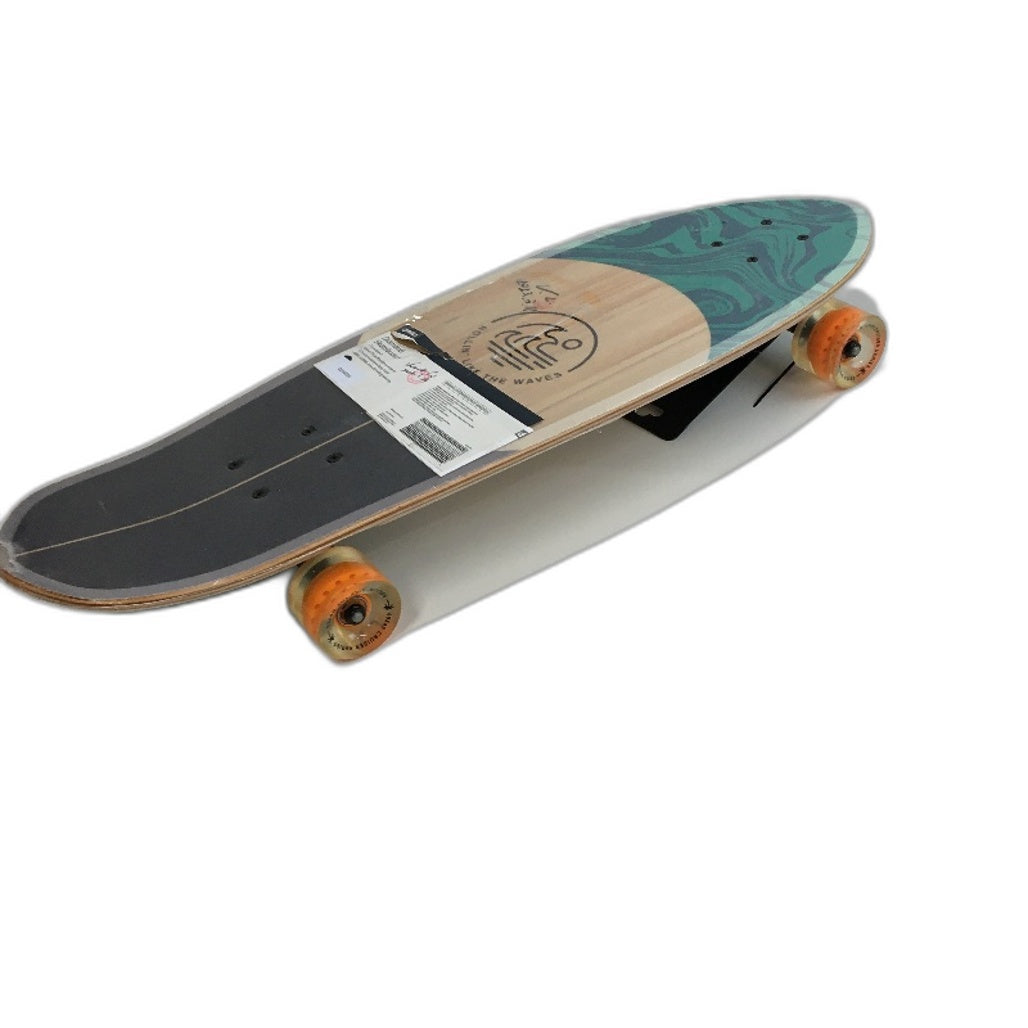 Rolling Waves 38 Inch Natural Maple Timber Surf Grip Deck Skateboard DEMO