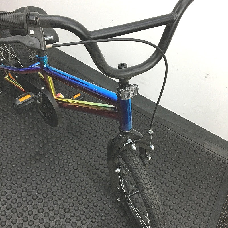 Multicoloured 40cm Oil Slick Bike Chain Guard Removable Training Wheels DEMO