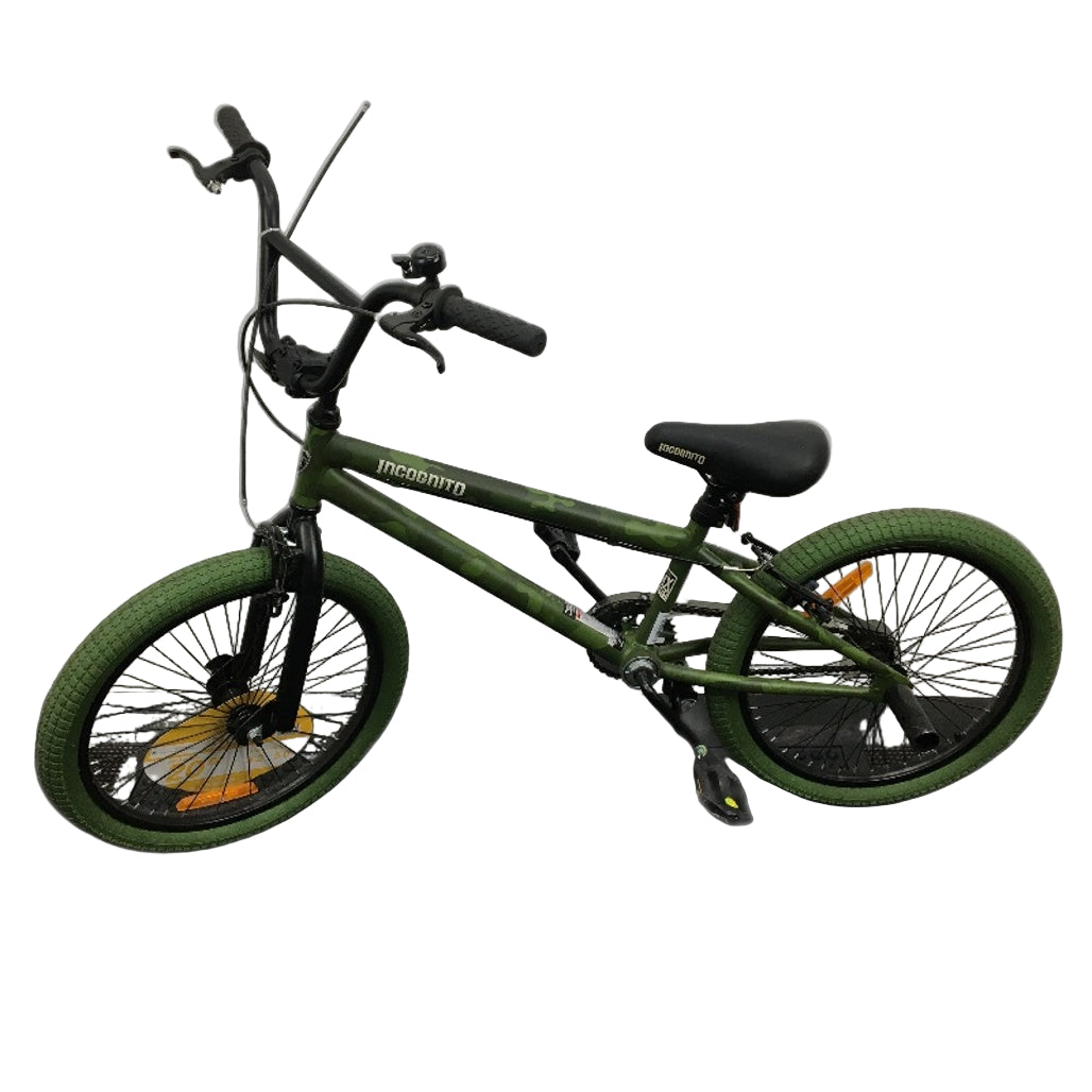 BMX Style Bicycle Camo Green Incognito 50cm Single Speed Bike Ages 8+ DEMO