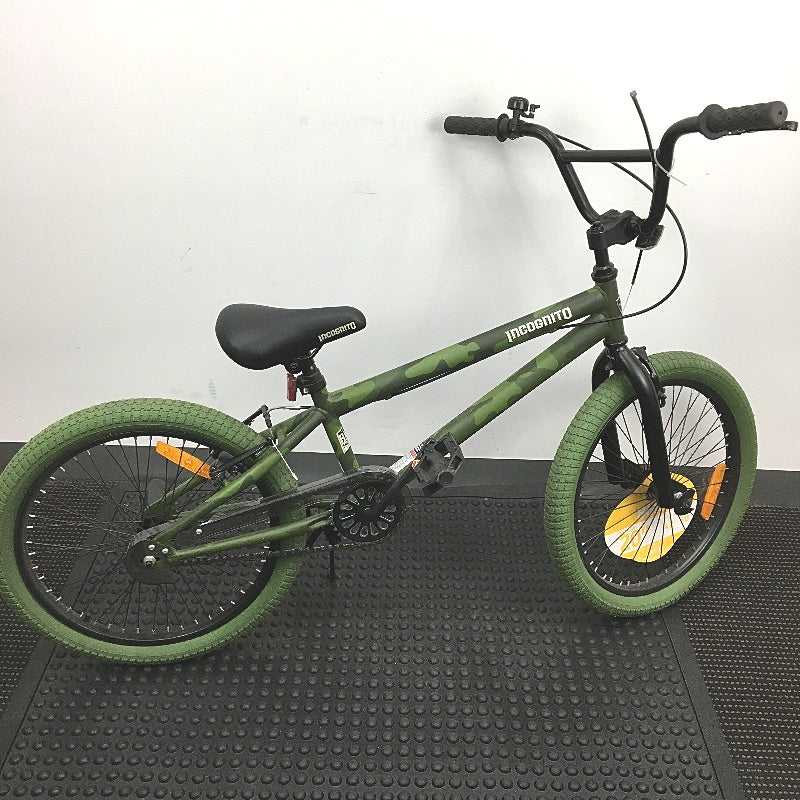 BMX Style Bicycle Camo Green Incognito 50cm Single Speed Bike Ages 8+ DEMO