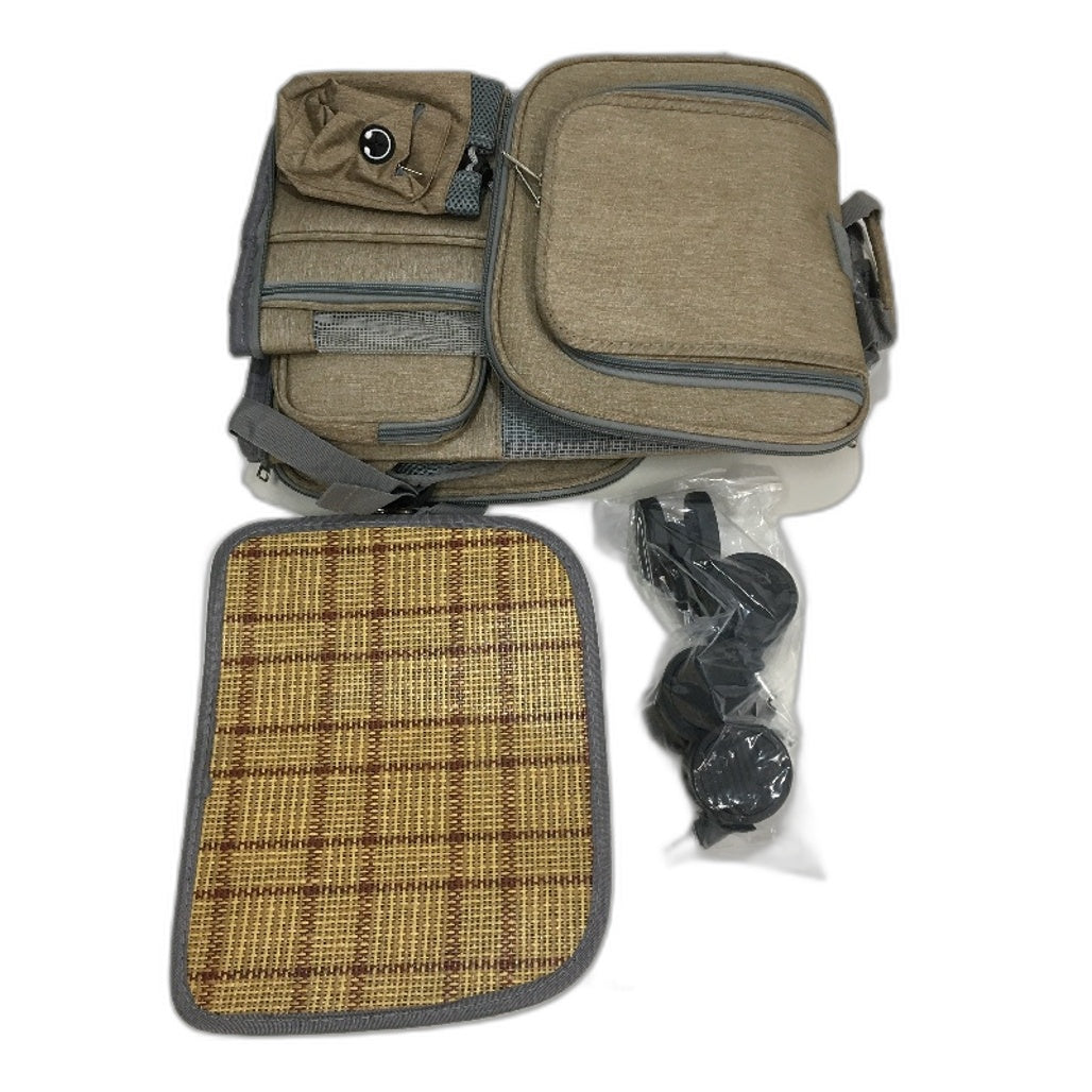 J&C Rolling Pet Carrier Travel Carry Backpack Telescopic Handle NEW