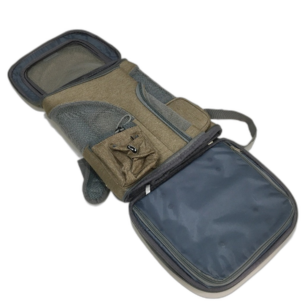 J&C Rolling Pet Carrier Travel Carry Backpack Telescopic Handle NEW