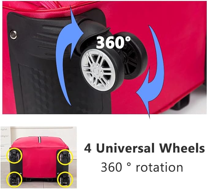 Softside Luggage With 360 Degree Spinner Wheels & Retractable Handle NEW