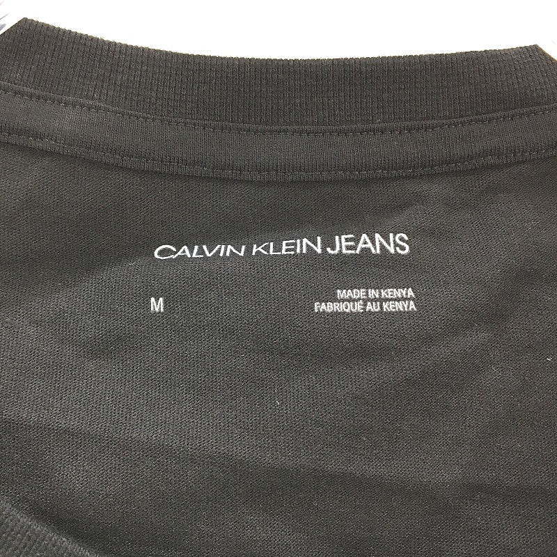 Calvin Klein Jeans Short Sleeve Black Graphic Tee Shirt Mens Size Medium NEW
