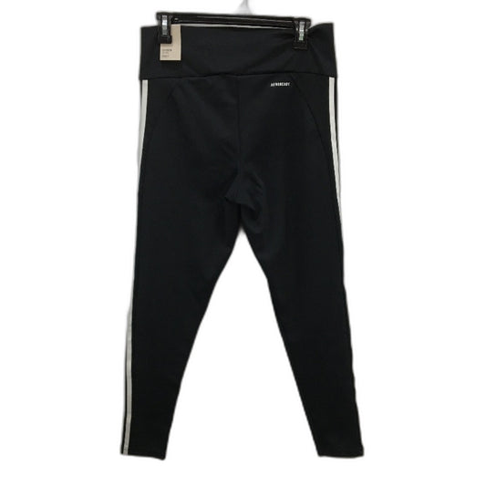 Adidas Designed To Move Hi Rise 3 Stripes 7/8 Black Tights Ladies Size Large NEW