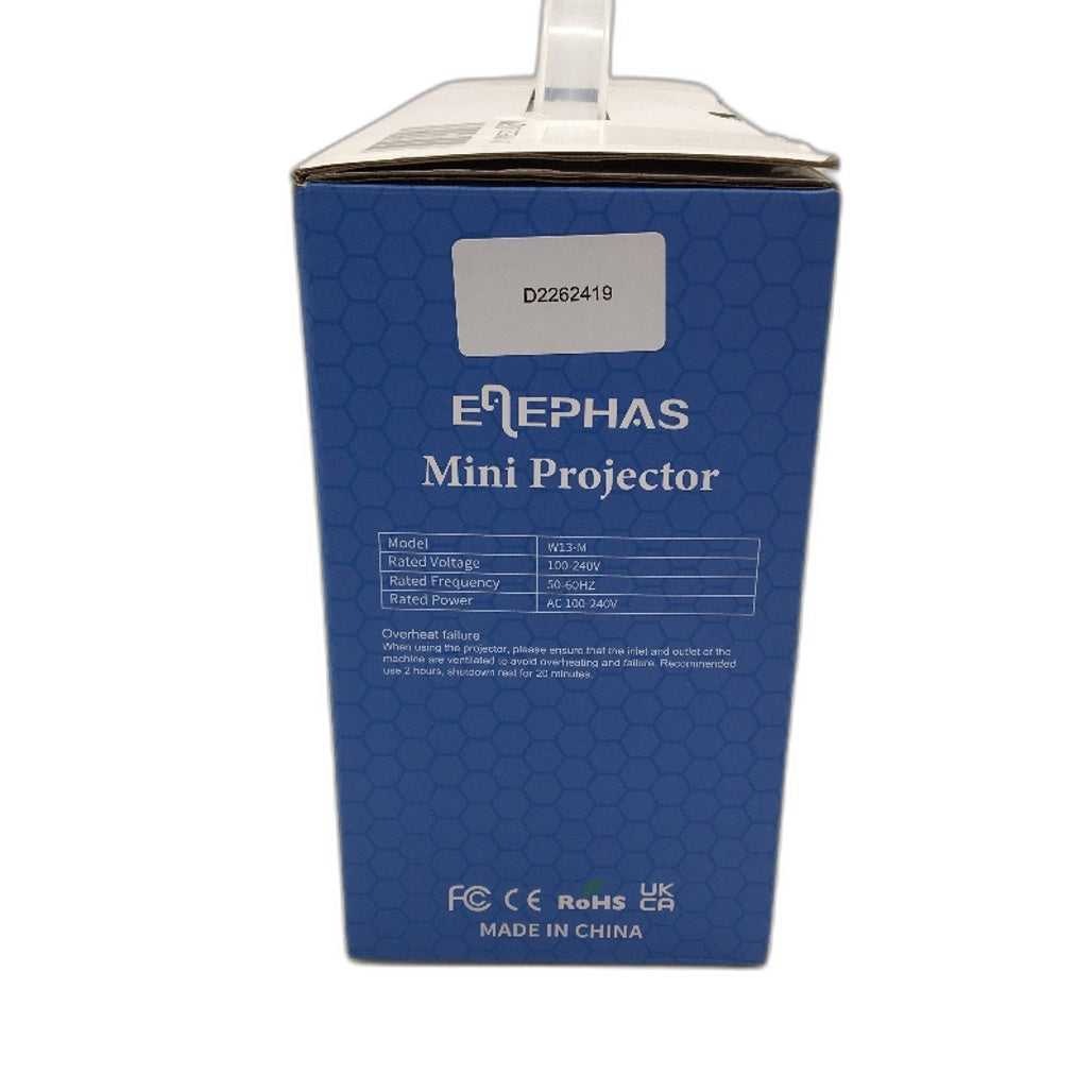 Elephas W13-M HD Portable Home Theatre Black Mini TV Projector DEMO