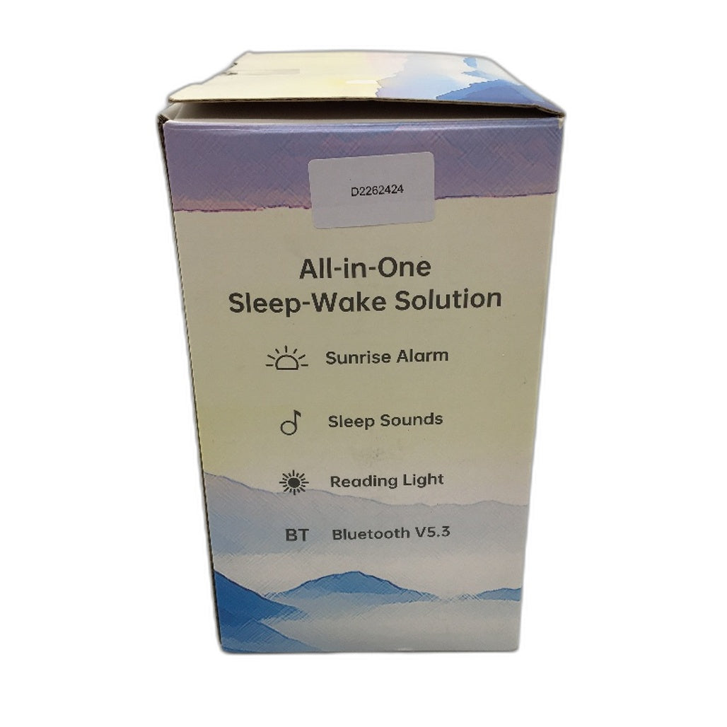 H03 Sleep-Wake Companion Sunrise Alarm Clock Sleep Sound Machine in White NEW