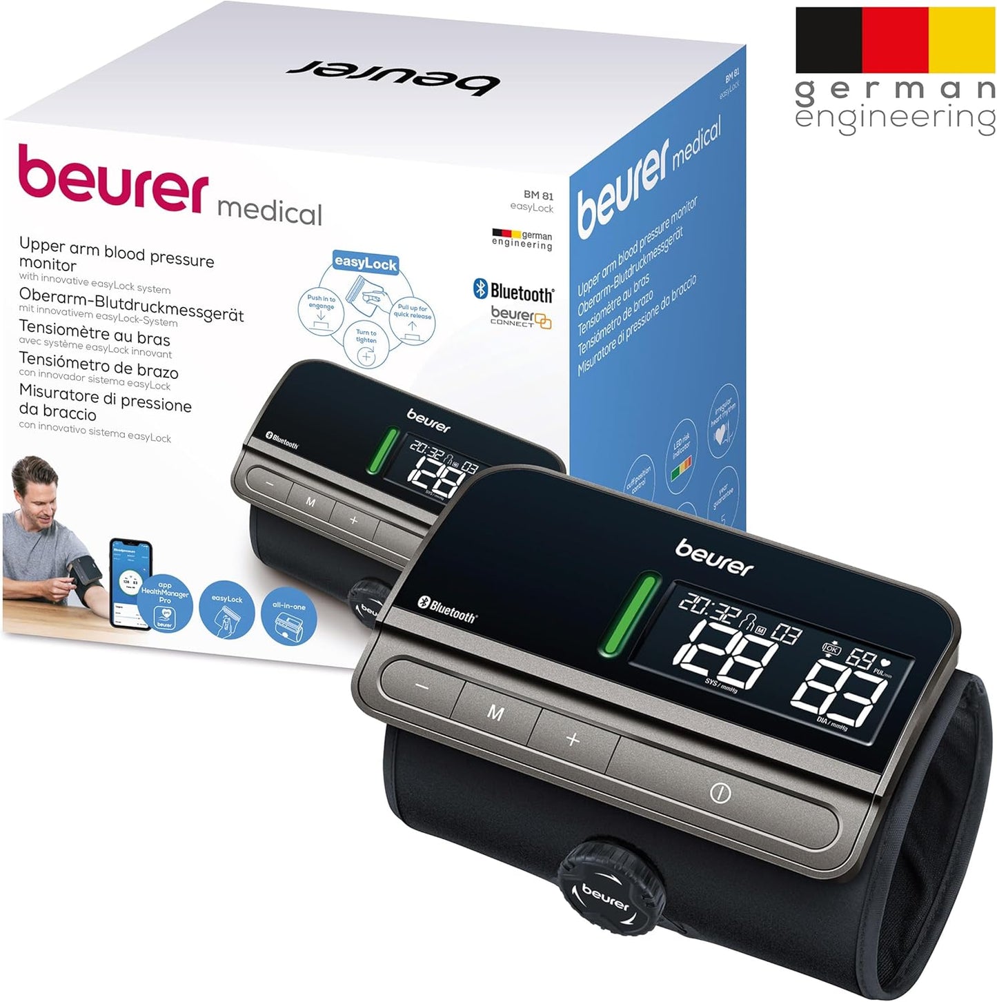 Beurer Medical BM81 easyLock All in One Premium Blood Pressure Monitor DEMO