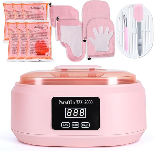 Paraffin Rapid Heat and Precision Hot Body Wax Machine Set in Pink NEW