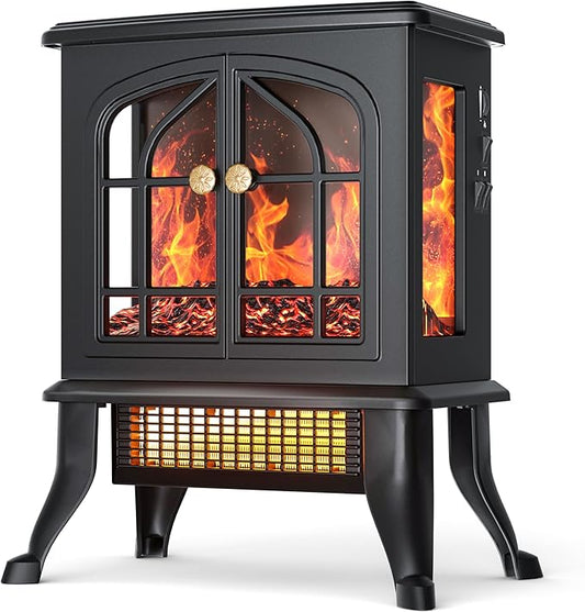 BL-MK-6 2000W Electric Fire Effect and Realistic Wood Fireplace Heater NEW
