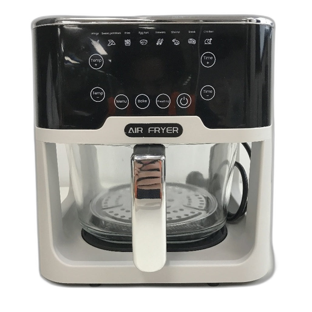 5.2L Digital Air Fryer with Clear Glass Pot Multifunctional Cooker NEW