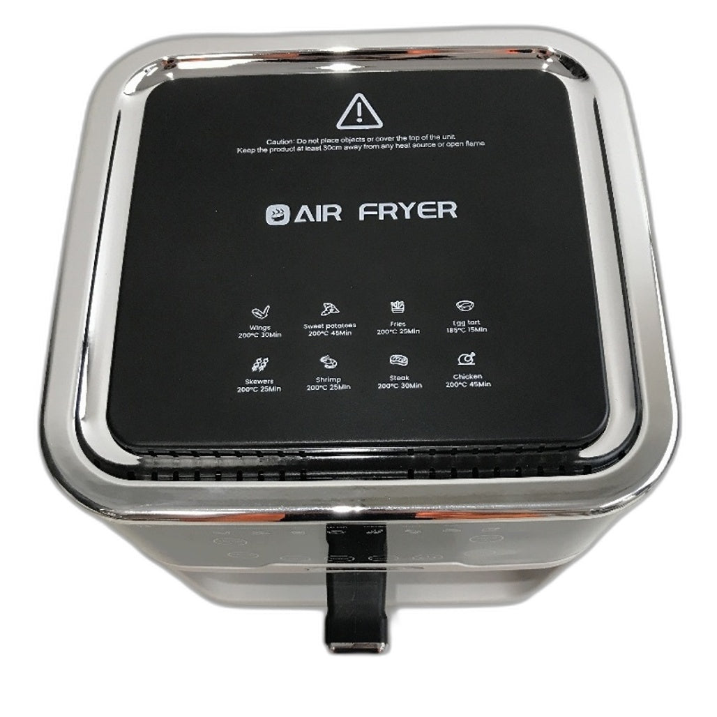 5.2L Digital Air Fryer with Clear Glass Pot Multifunctional Cooker NEW