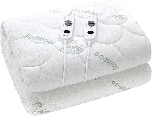 Dreamaker 2 Controller Fully Fitted Bamboo Quilted Electric Blanket KING NEW