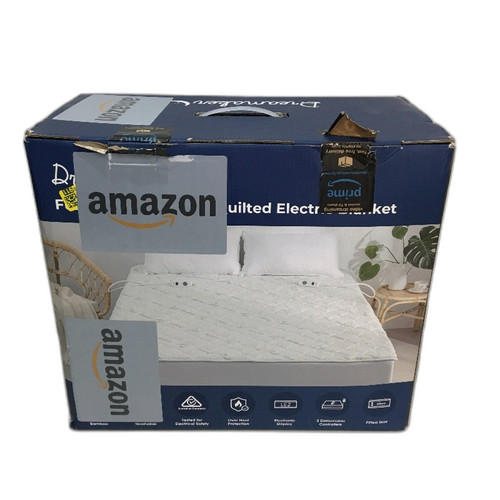 Dreamaker 2 Controller Fully Fitted Bamboo Quilted Electric Blanket KING NEW