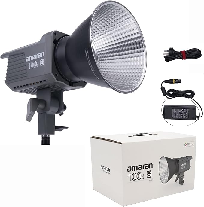 Aputure Amaran 100d S 5600K Bowens Mount LED Video Studio Light Sidus App NEW