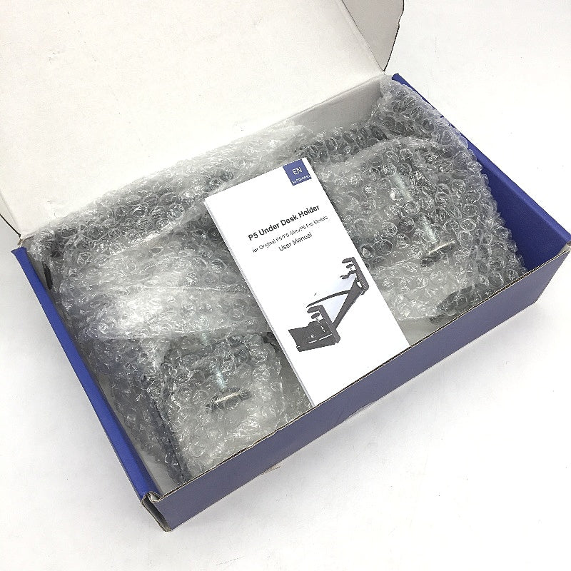 P5 Slim Profile Under Desk No Drill Camp Console Mount in Black NEW