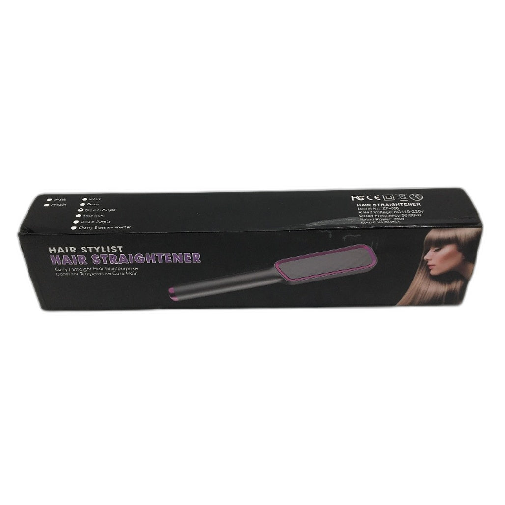 ZF-888 2 in 1 Multifunctional Constant Temp Hair Straightener Electric Comb NEW
