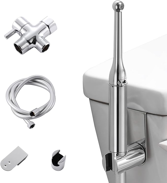 Ozfly Handheld Toilet Spray Gun Chrome Plated Bidet in Silver NEW