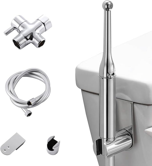Ozfly Handheld Toilet Spray Gun Chrome Plated Bidet in Silver NEW