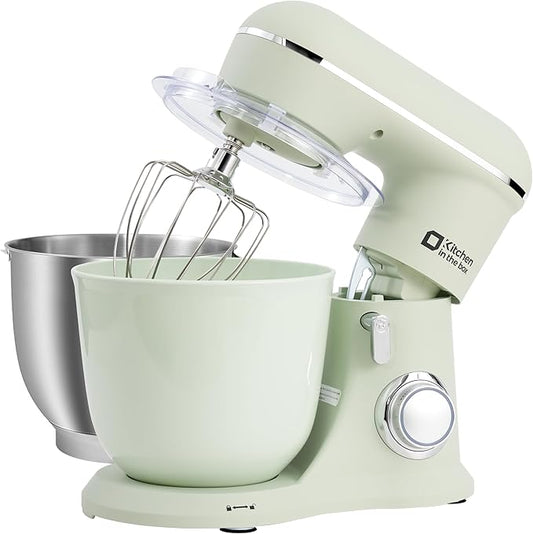 Kitchen In The Box KSM45 1300W Adjustable Speed Stand Mixer in Pastel Green NEW
