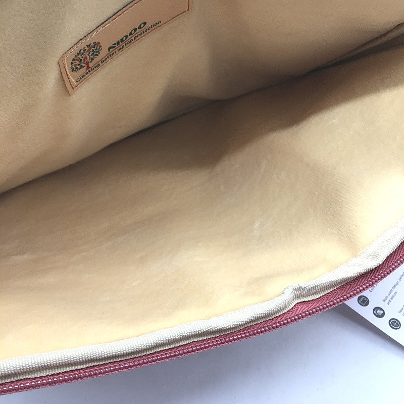 NIDOO 16 Inch Laptop Sleeve Fleece Lined Red Pouch with Pocket 25x35cm NEW