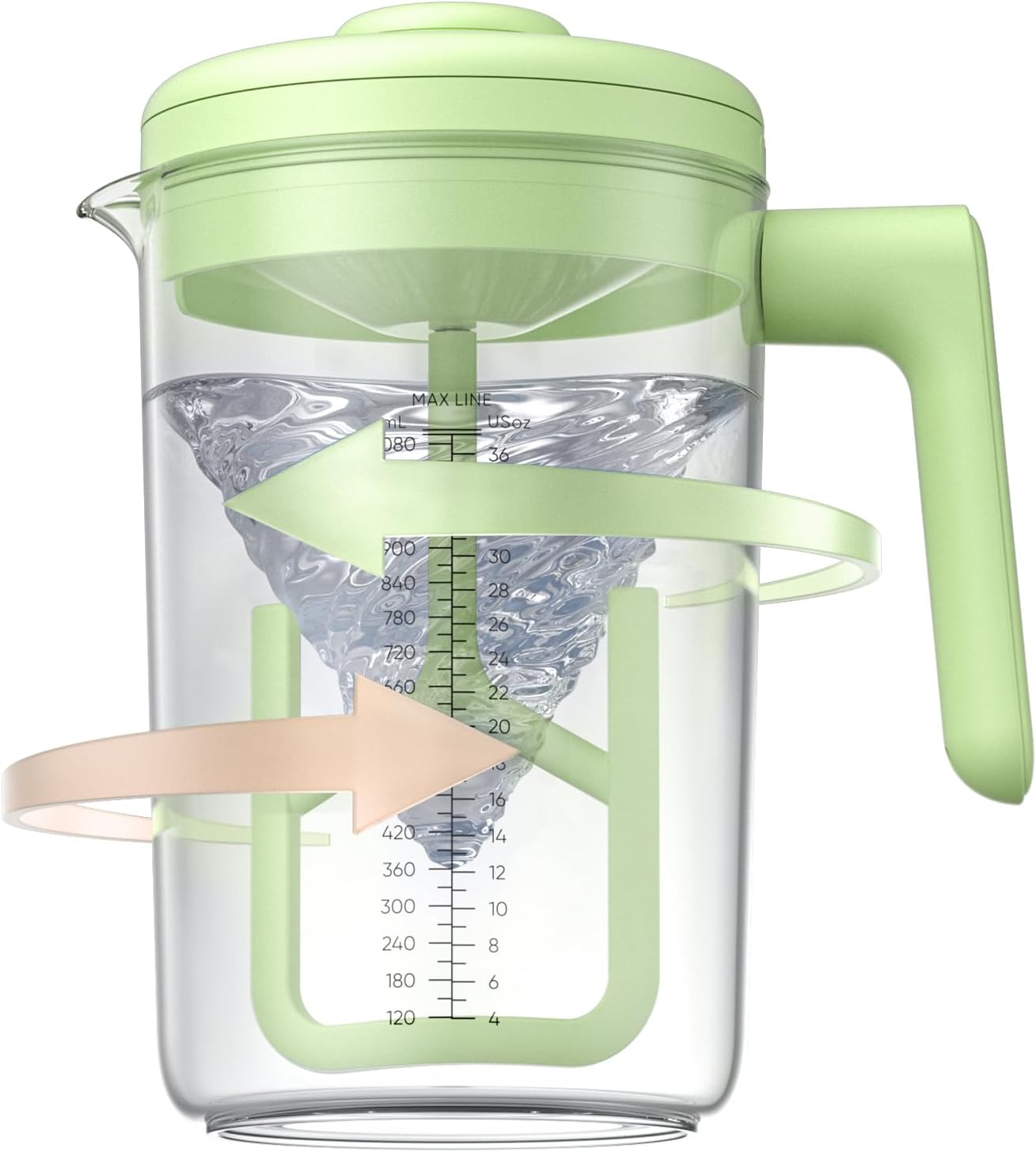 NehNehBaby Chargeable Electric BPA Free Baby Formula Mixing Pitcher in Green NEW