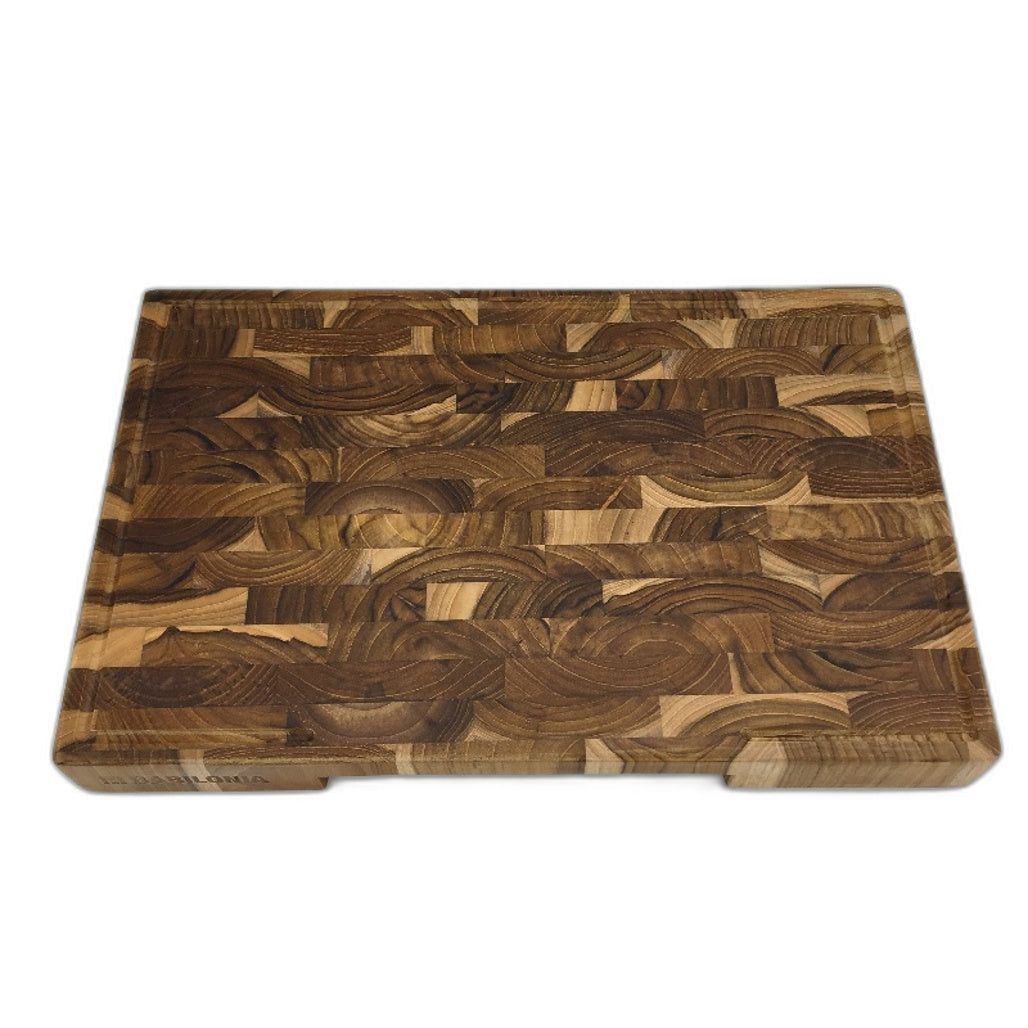 Babilonia 15.7 Inch Extra Thick Teak Wood Premium Chopping Butcher Block NEW