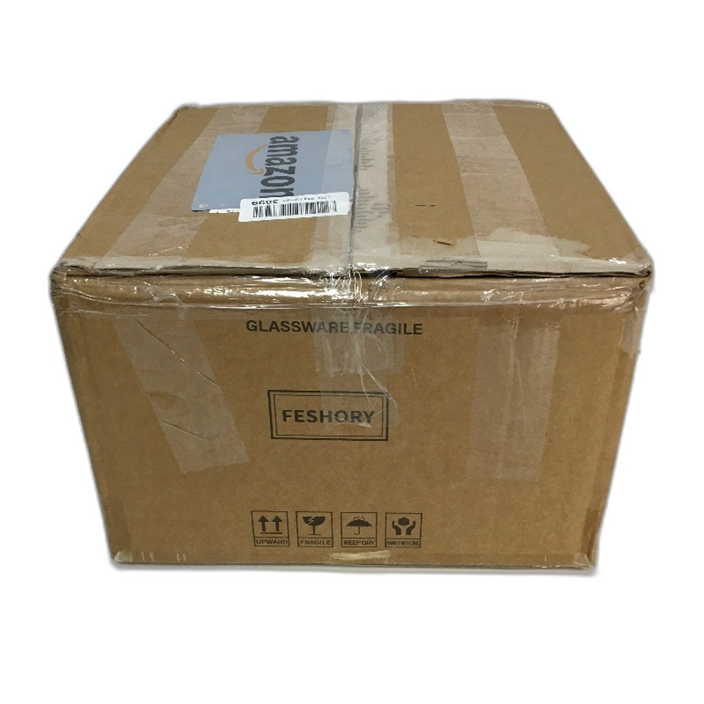 Feshory 10 Pack 1040ml Airtight Clear Glass Food Storage Containers NEW