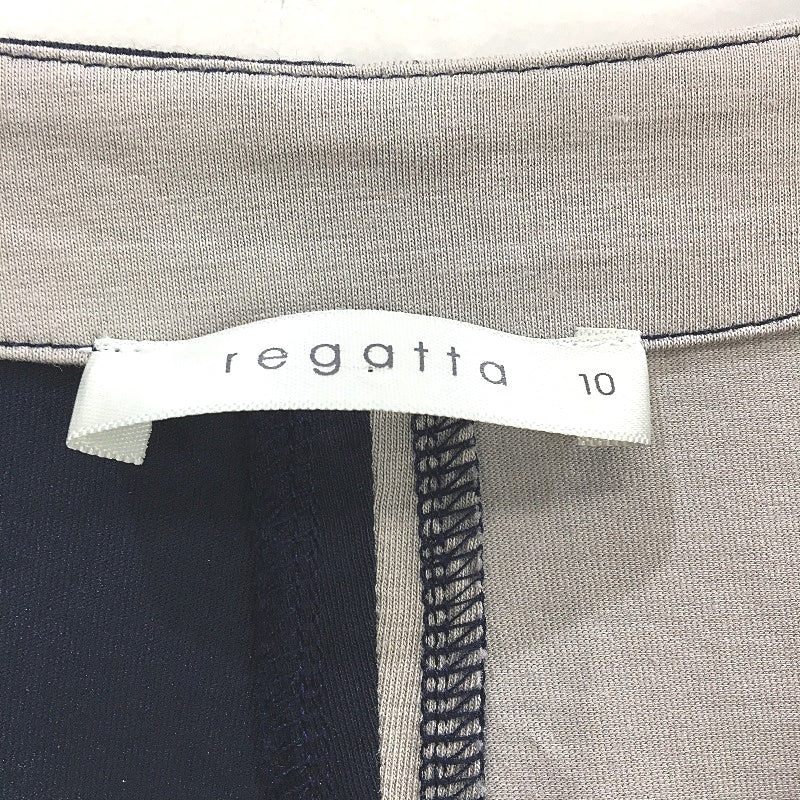 Regatta Myer Navy & Latte Jersey Stretch Dress With Pockets Ladies Size 10 NEW