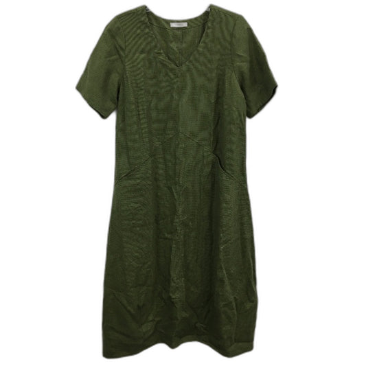 Regatta Myer Linen Blend Olive Green Dress With Pockets Ladies Size 10 NEW