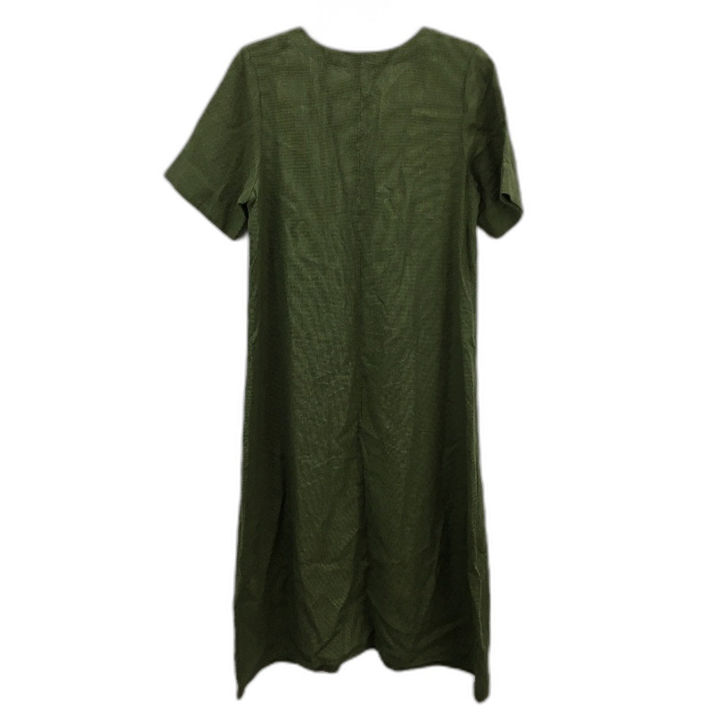 Regatta Myer Linen Blend Olive Green Dress With Pockets Ladies Size 10 NEW