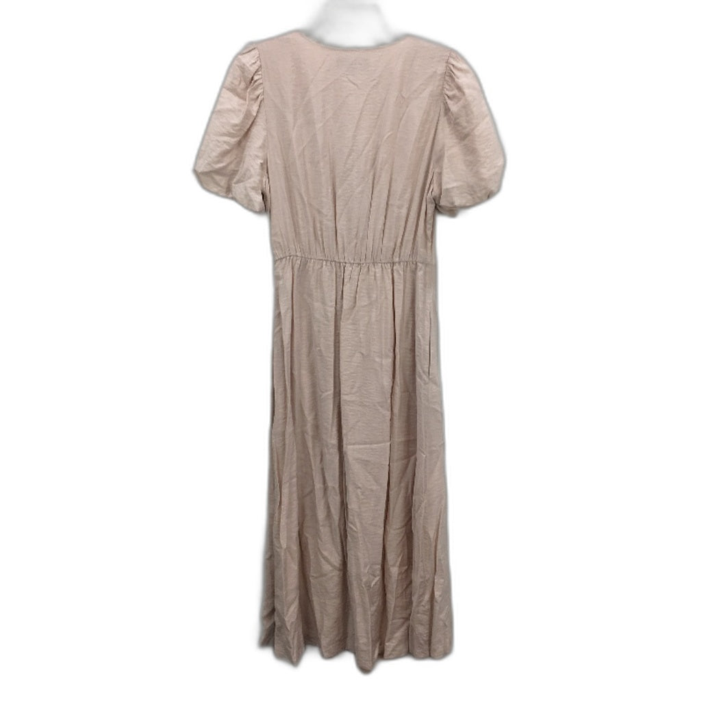 Basque Myer Blush Pink Fully Lined Short Sleeve A-Line Dress Ladies Size 10 NEW