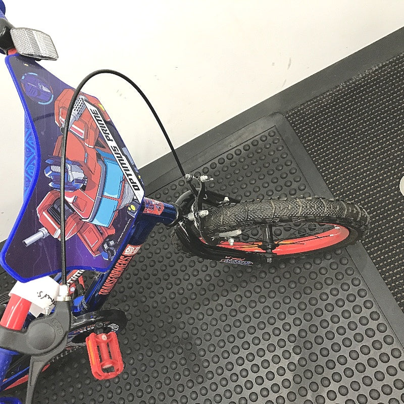 Transformers Optimus Prime 40cm Blue Bike With Removable Training Wheels DEMO