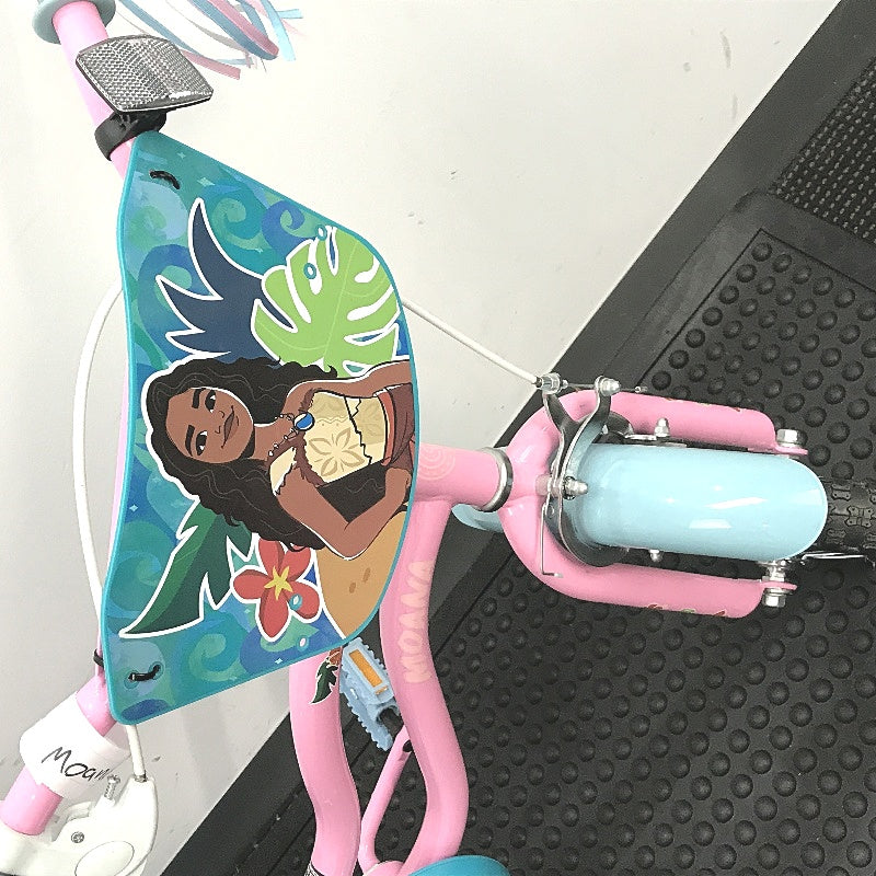 Disney Princess Moana 40cm Blue & Pink Bike With Removable Training Wheels DEMO
