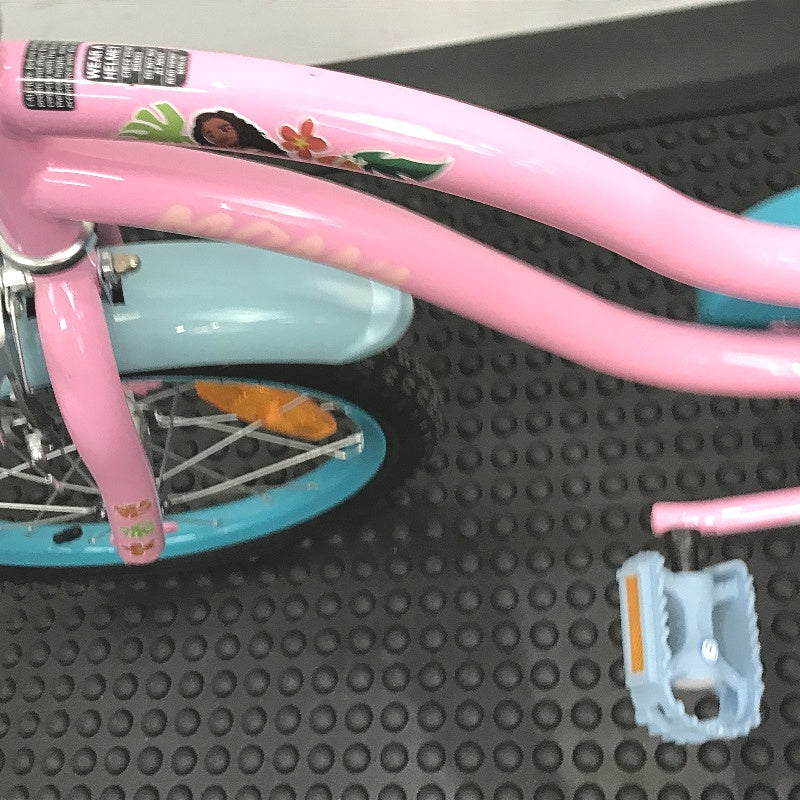 Disney Princess Moana 40cm Blue & Pink Bike With Removable Training Wheels DEMO