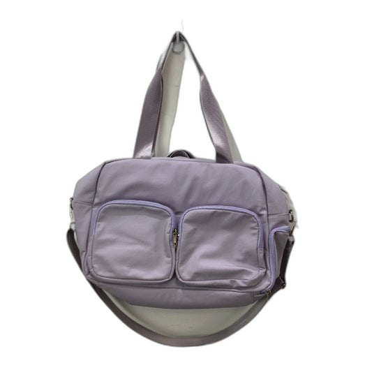 Lilac Purple Multi Zip Softshell Travel Laptop Bag Removable Shoulder Strap NEW