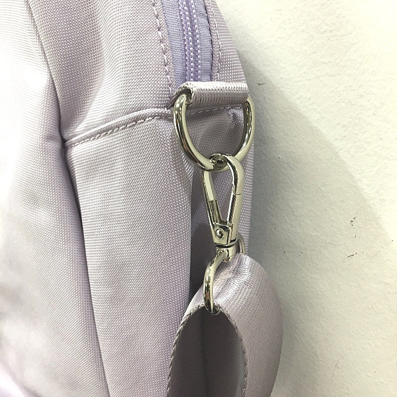 Lilac Purple Multi Zip Softshell Travel Laptop Bag Removable Shoulder Strap NEW