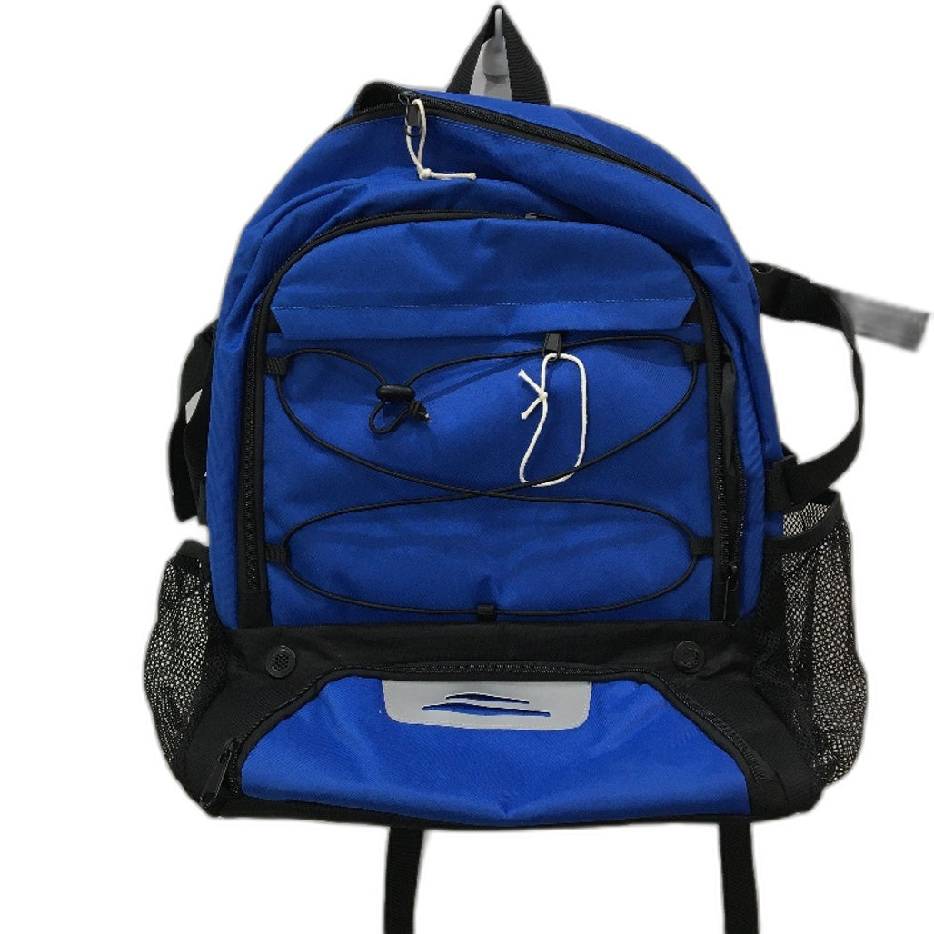 Explorer Royal Blue Travel Hiking Multifunctional Shoe Compartment Backpack NEW