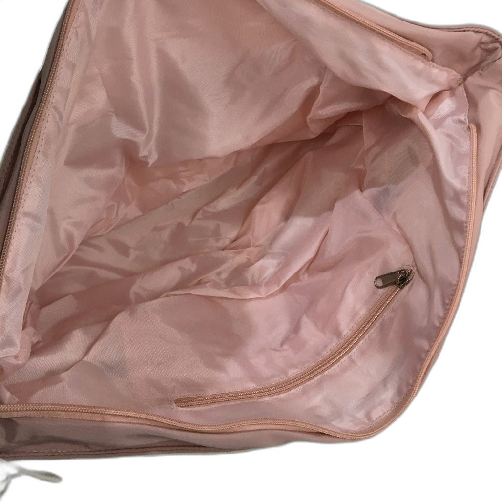 Everday Oversized Padded Zip Up Pink Tote With Front Zipped Pocket NEW