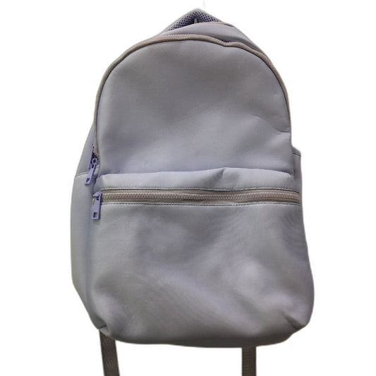 Everday Neoprene Feel Padded Zip Up Lilac With Front Zipped Pocket Backpack NEW