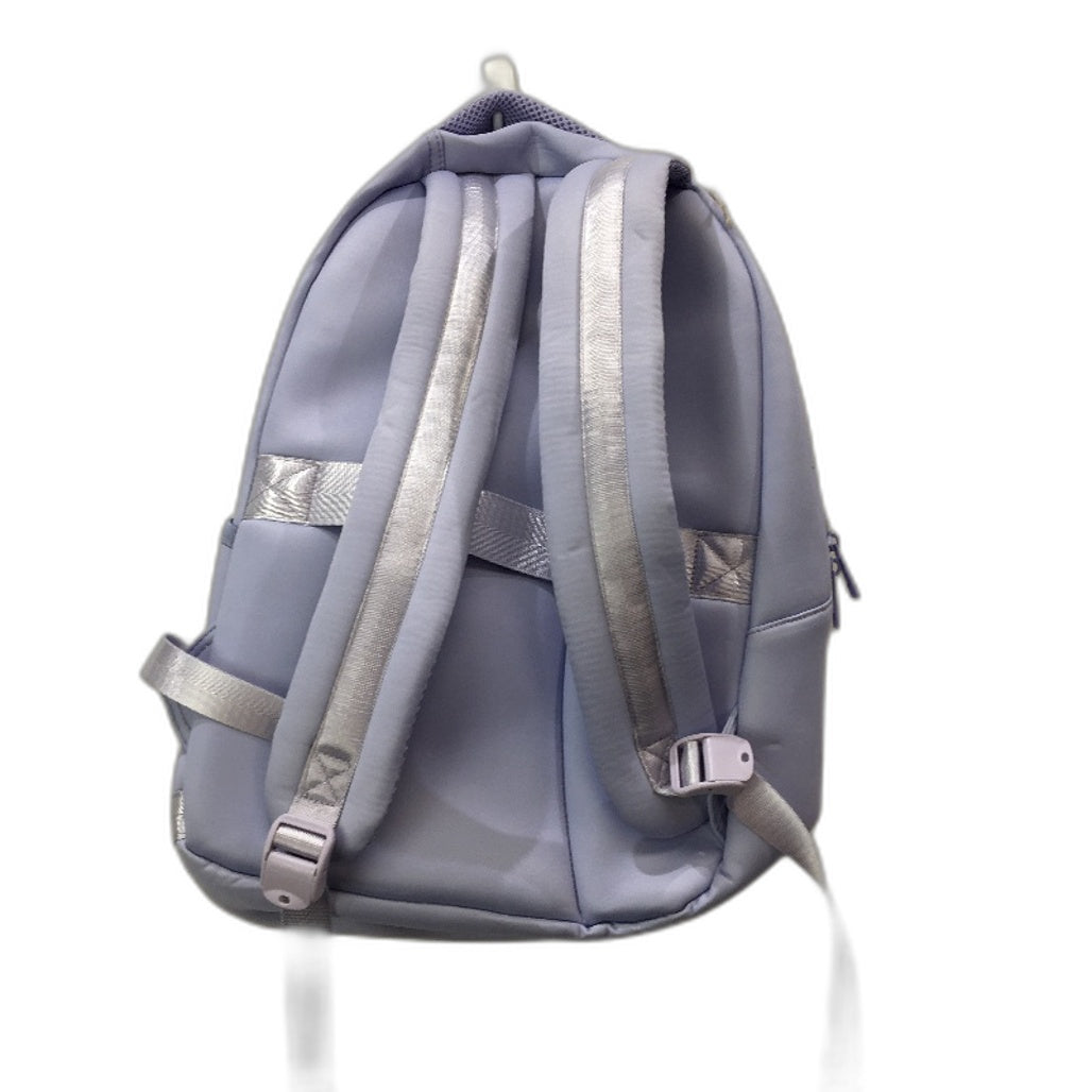 Everday Neoprene Feel Padded Zip Up Lilac With Front Zipped Pocket Backpack NEW