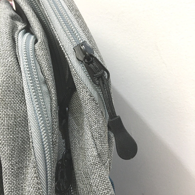 Three Tone Blue Black & Grey Everyday Multi Functional Backpack NEW