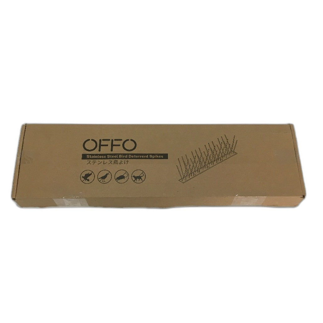 OFFO Stainless Steel Durable Bird Repellent Spikes 27PCS 11.7M With Base NEW