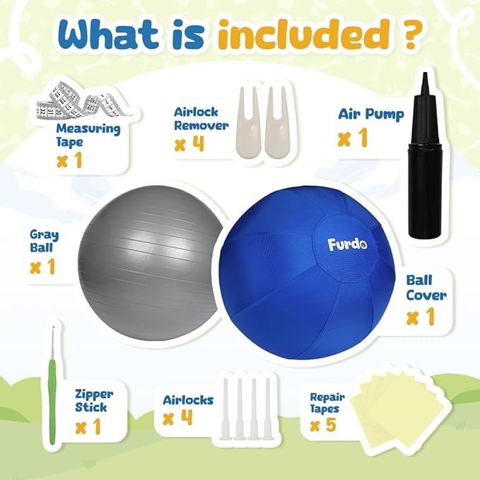 Furdo 25 Inch Herding Ball For Medium To Large Dogs Border Collie Shepherds NEW