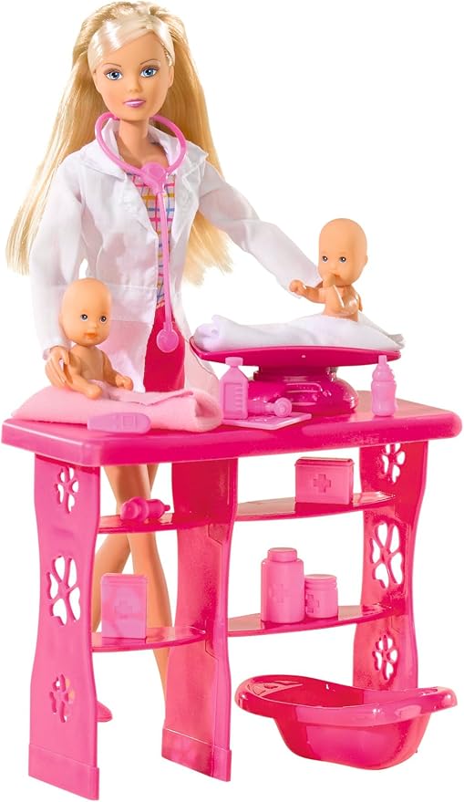 Steffi Love Baby Doctor Clinic Dolls & Accessories Playset Role Play Age 3+ NEW